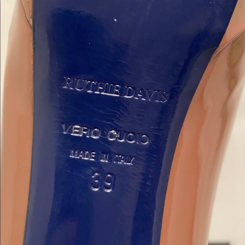 Ruthie Davis brown black two-tone platform stiletto heels 39 - Picture 10 of 15